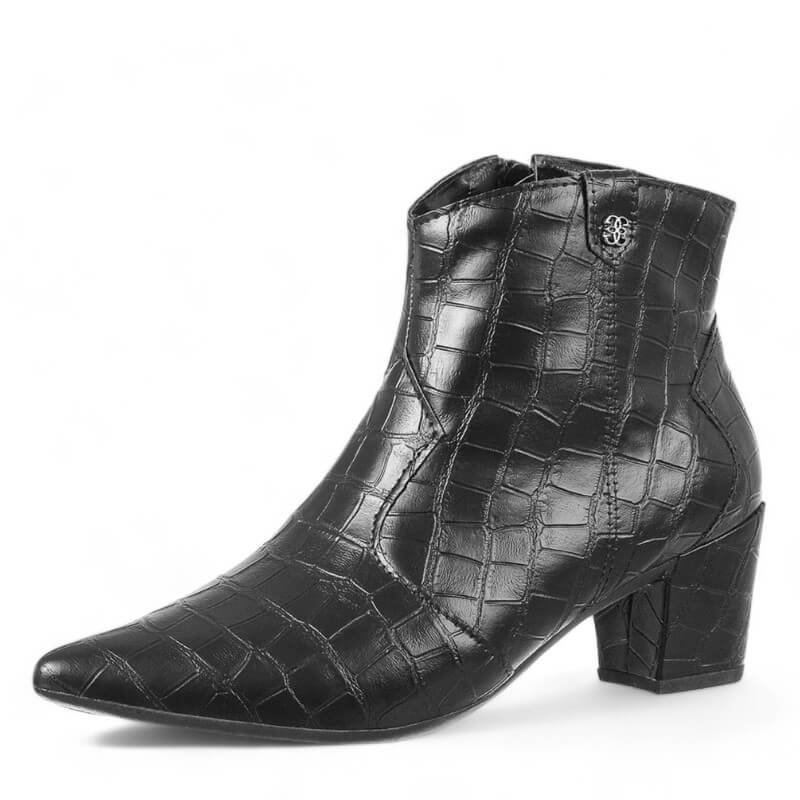 Bota Feminina de Couro CROCO