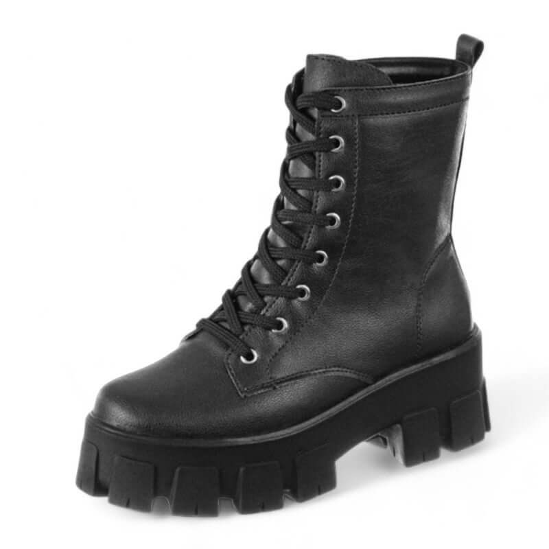 Bota Feminina Plataforma Tratorada Daniela