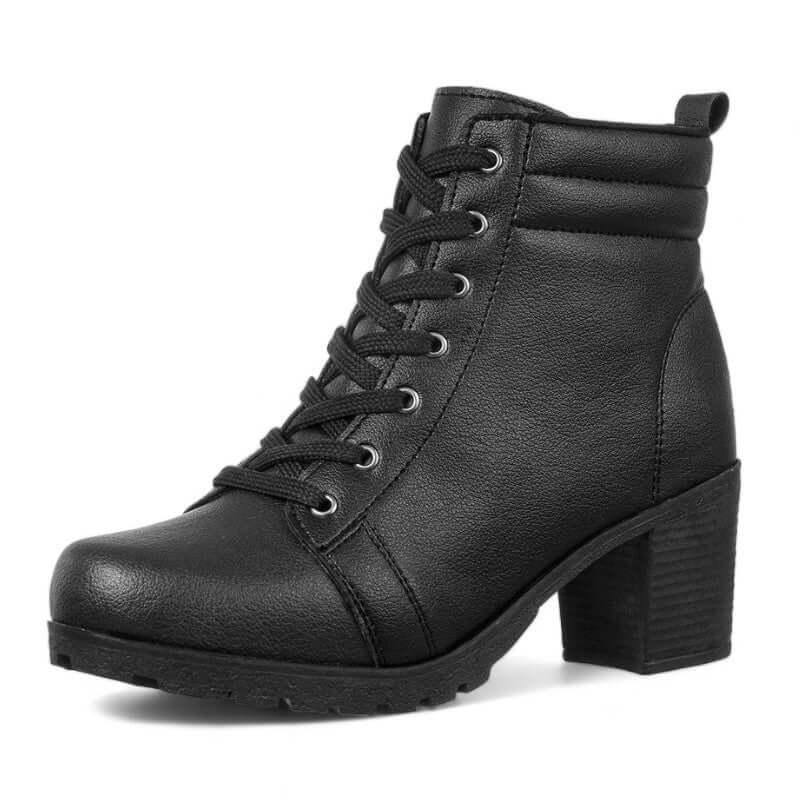 Bota Feminina Salto Baixo Tratorado Camilla