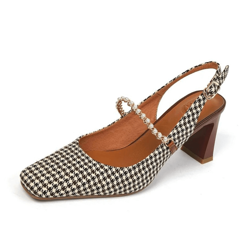 Scarpin Feminino Salto Bloco Olivia