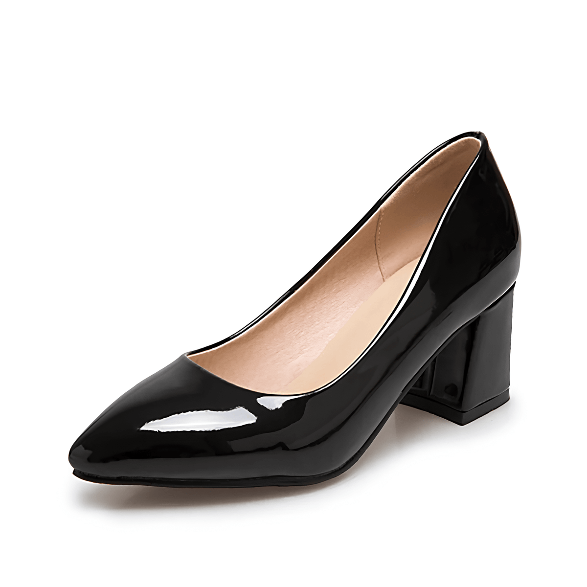Scarpin Feminino Salto Bloco Adriana