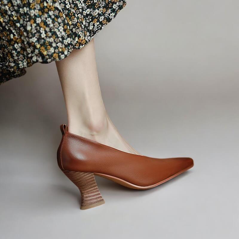 Scarpin Feminino Salto Bloco Madalena