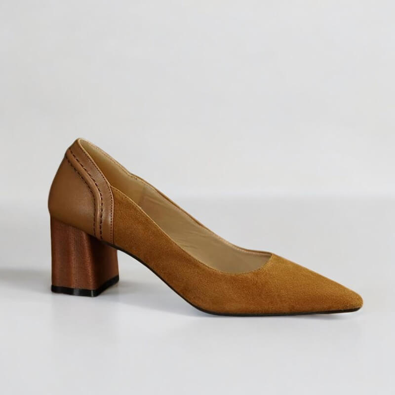 Scarpin Feminino Salto Bloco Teresa