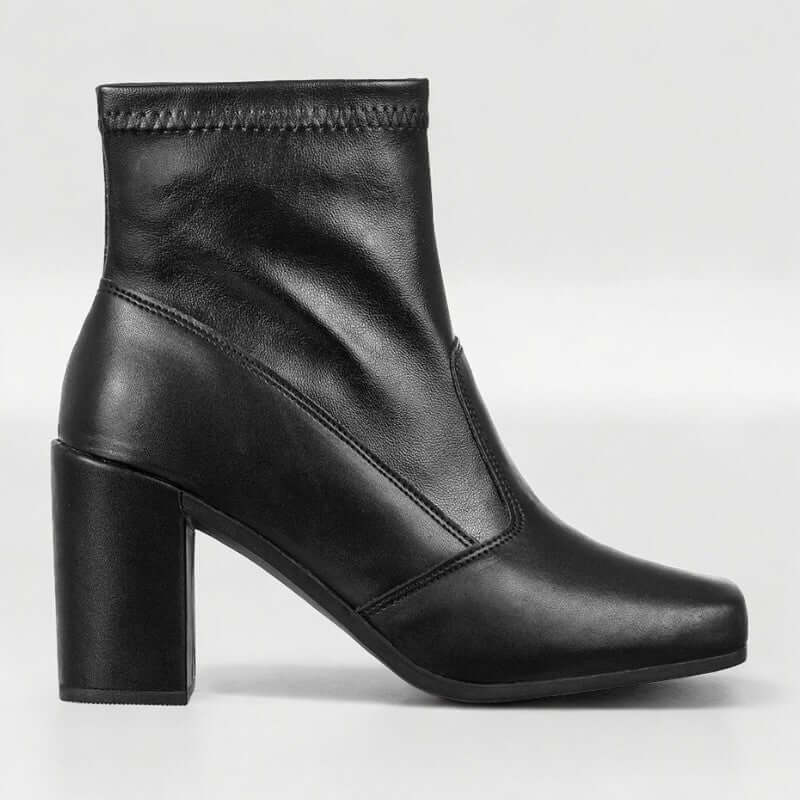 Bota Feminina Salto Grosso Preto Bruna