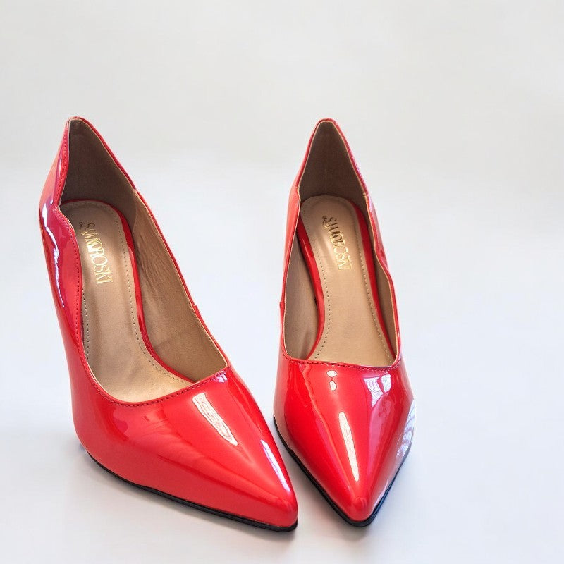 Scarpin Vermelho Salto 10 cm Scarlett - Samoroski™