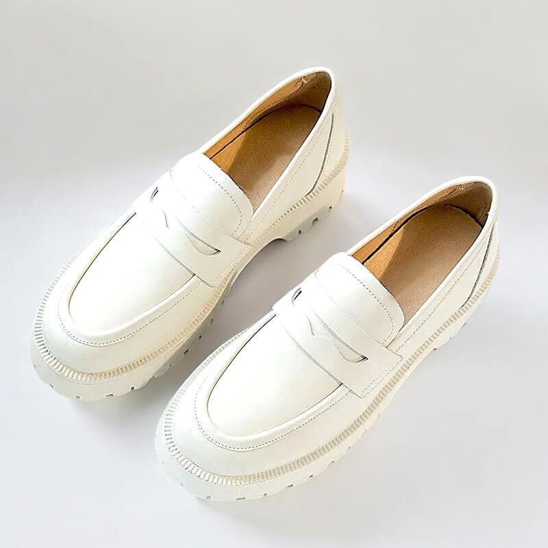 Mocassim Feminino Tratorado Branco Jullieta