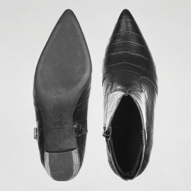 Bota Feminina de Couro CROCO