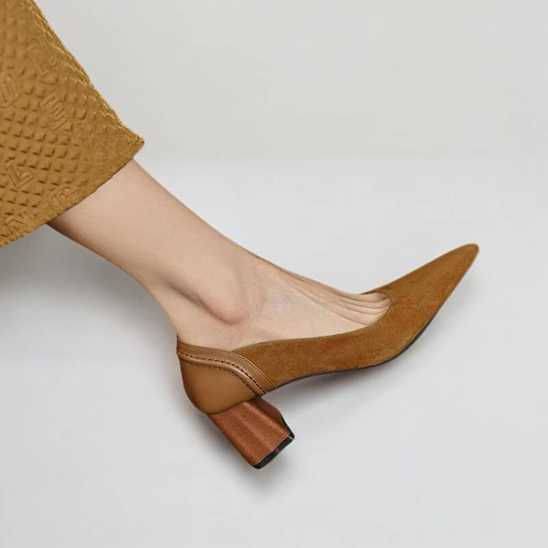 Scarpin Feminino Salto Bloco Teresa