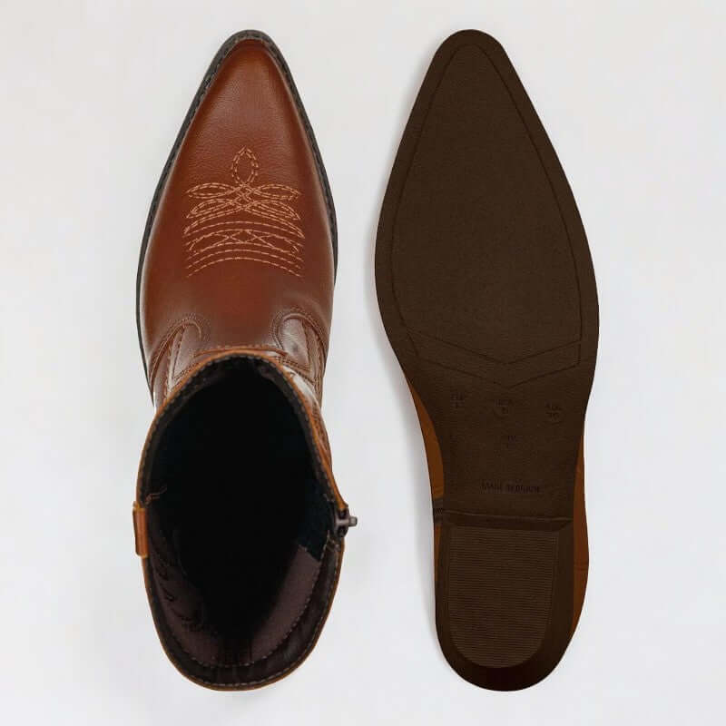 Bota Feminina Texana Marrom Yasmin