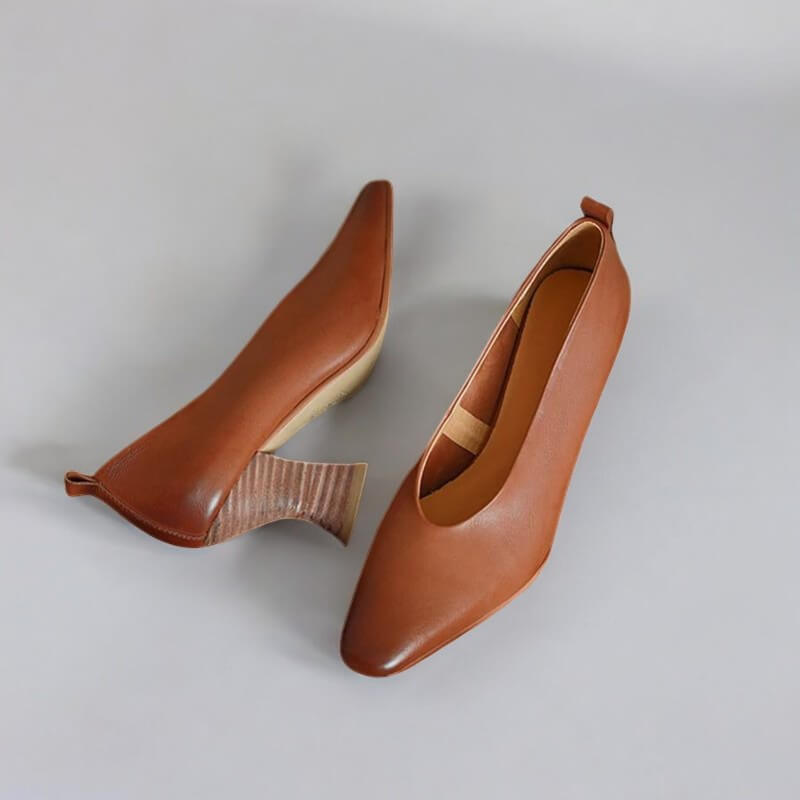 Scarpin Feminino Salto Bloco Madalena