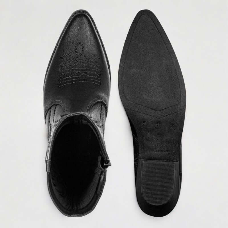 Bota Feminina Texana Preto Yasmin