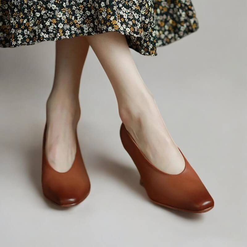 Scarpin Feminino Salto Bloco Madalena