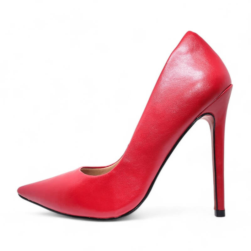 Scarpin Vermelho Fosco Salto 12 cm Scarlett