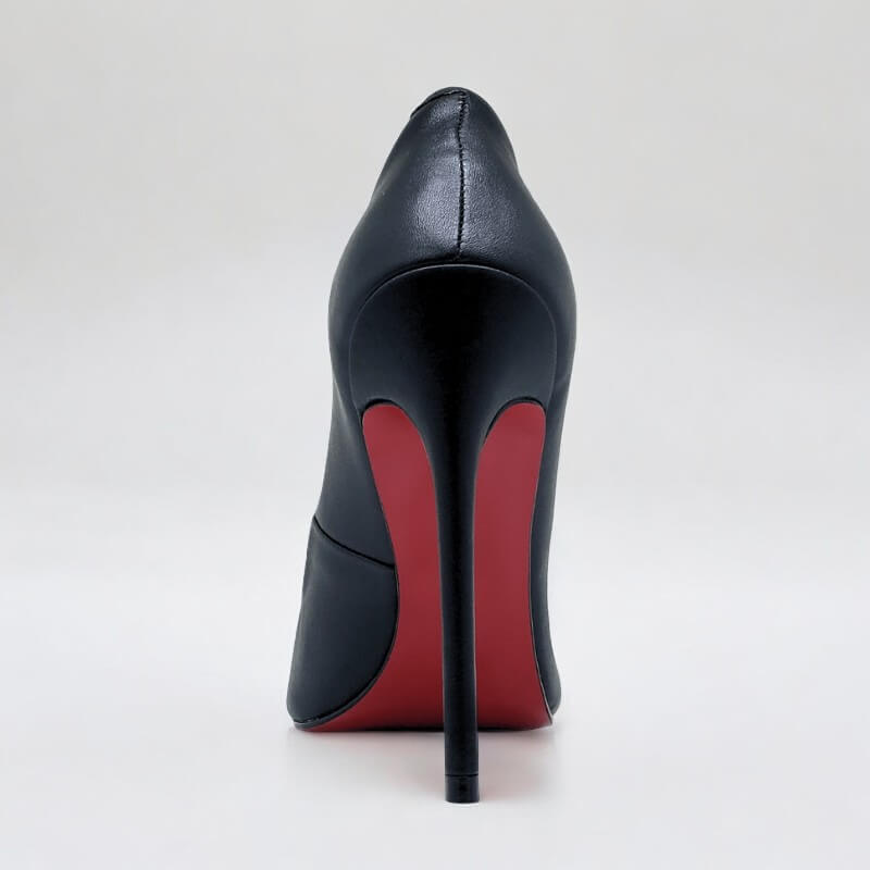 Scarpin Preto Fosco Alto 12 cm Harper
