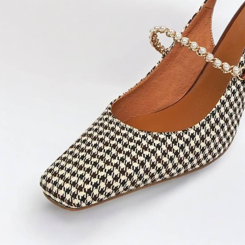 Scarpin Feminino Salto Bloco Olivia