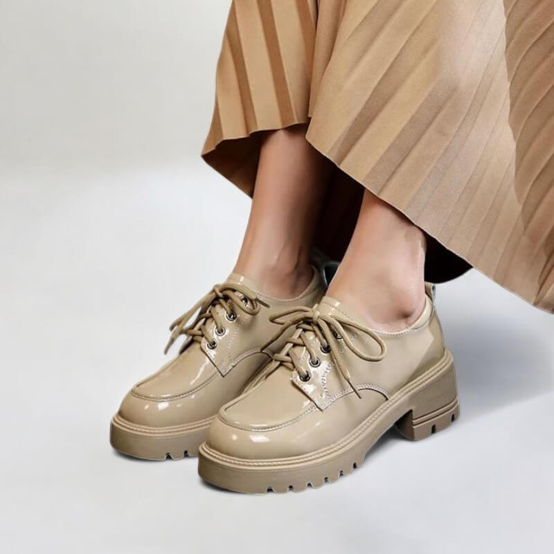 Sapato Feminino Oxford Bege Mirella