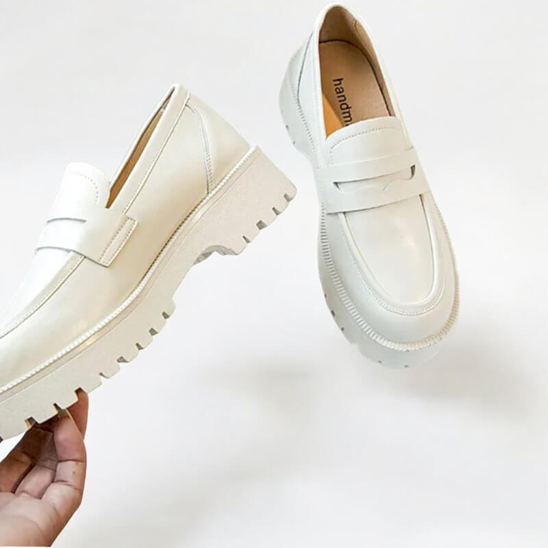 Mocassim Feminino Tratorado Branco Jullieta