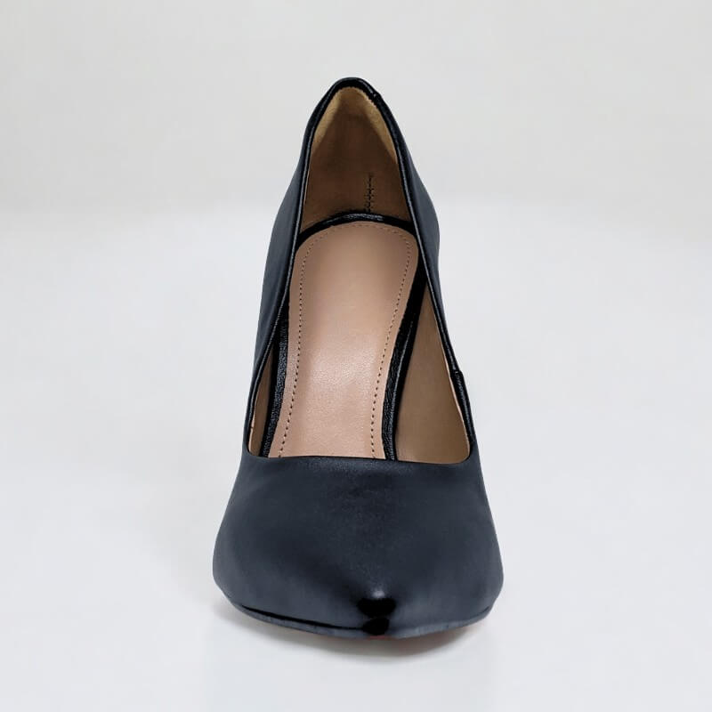 Scarpin Preto Fosco Alto 12 cm Harper
