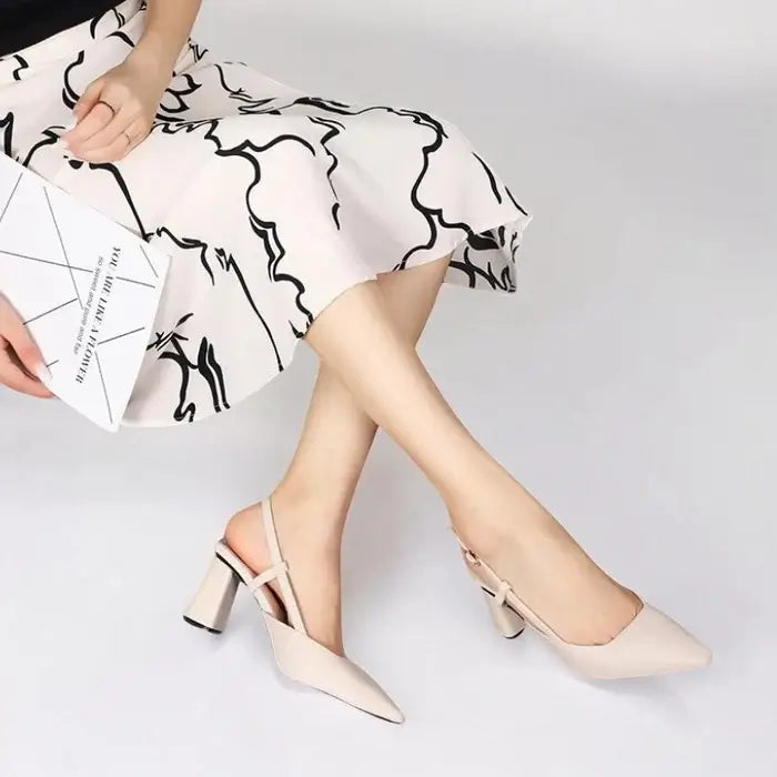 Scarpin Feminina Salto Bloco Cinthia