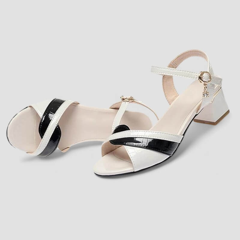 Sandália Feminina Branco de Couro Vivienne