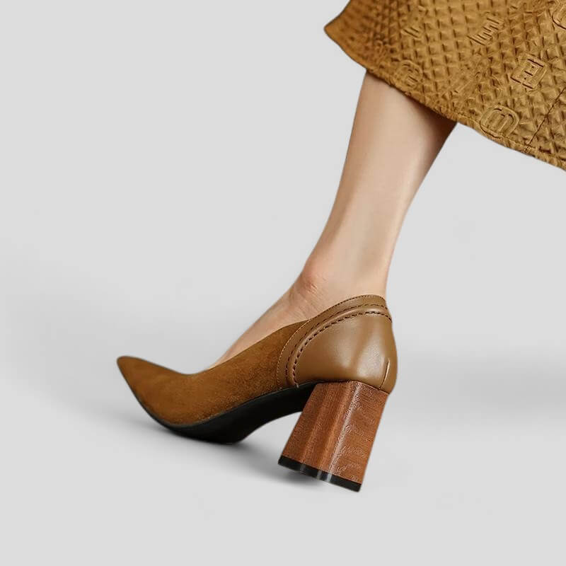 Scarpin Feminino Salto Bloco Teresa