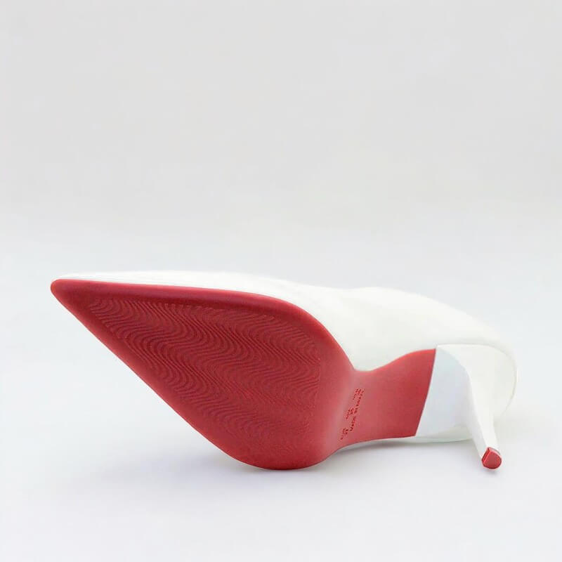 Scarpin Branco Fosco Salto 11 cm Emma - Samoroski™