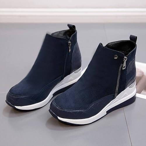 Bota Feminina Camurça Azul Cristine