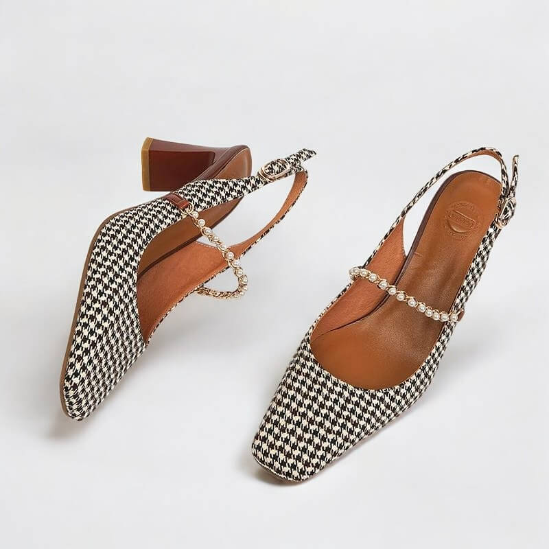 Scarpin Feminino Salto Bloco Olivia