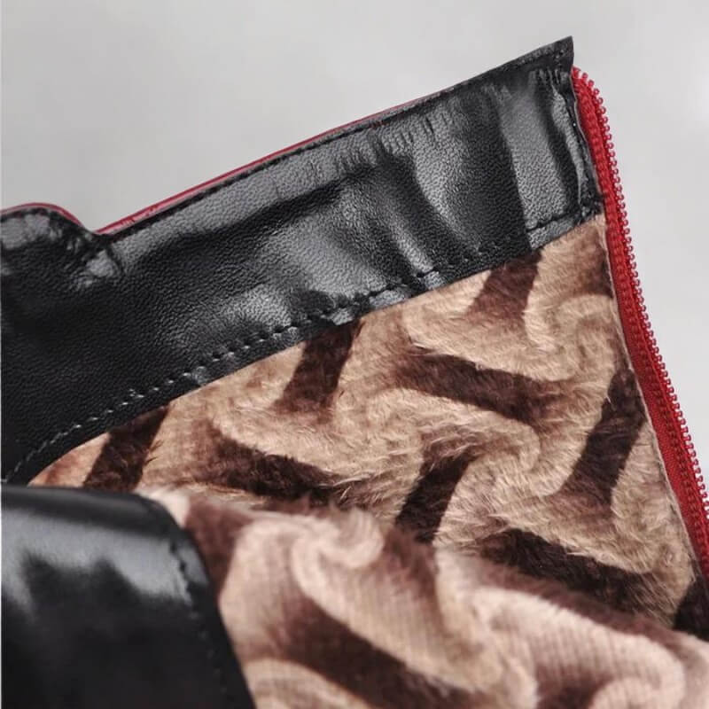 Bota Feminina Vermelho Croco Lívia