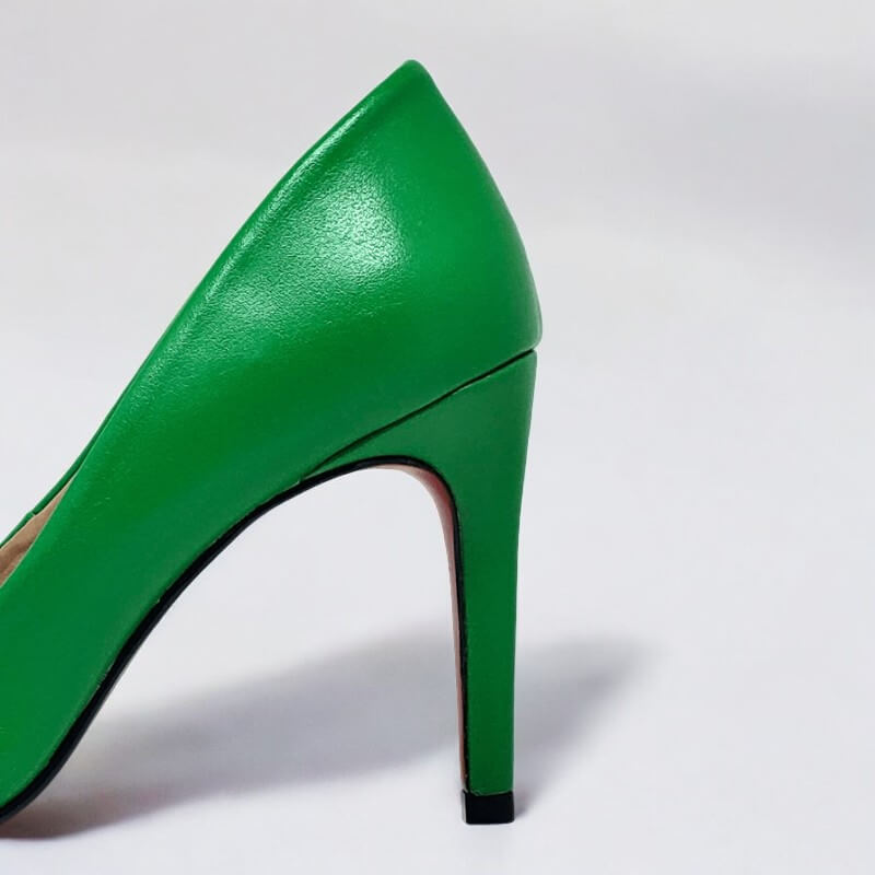 Scarpin Verde Fosco Salto Alto 10 cm Elizabeth