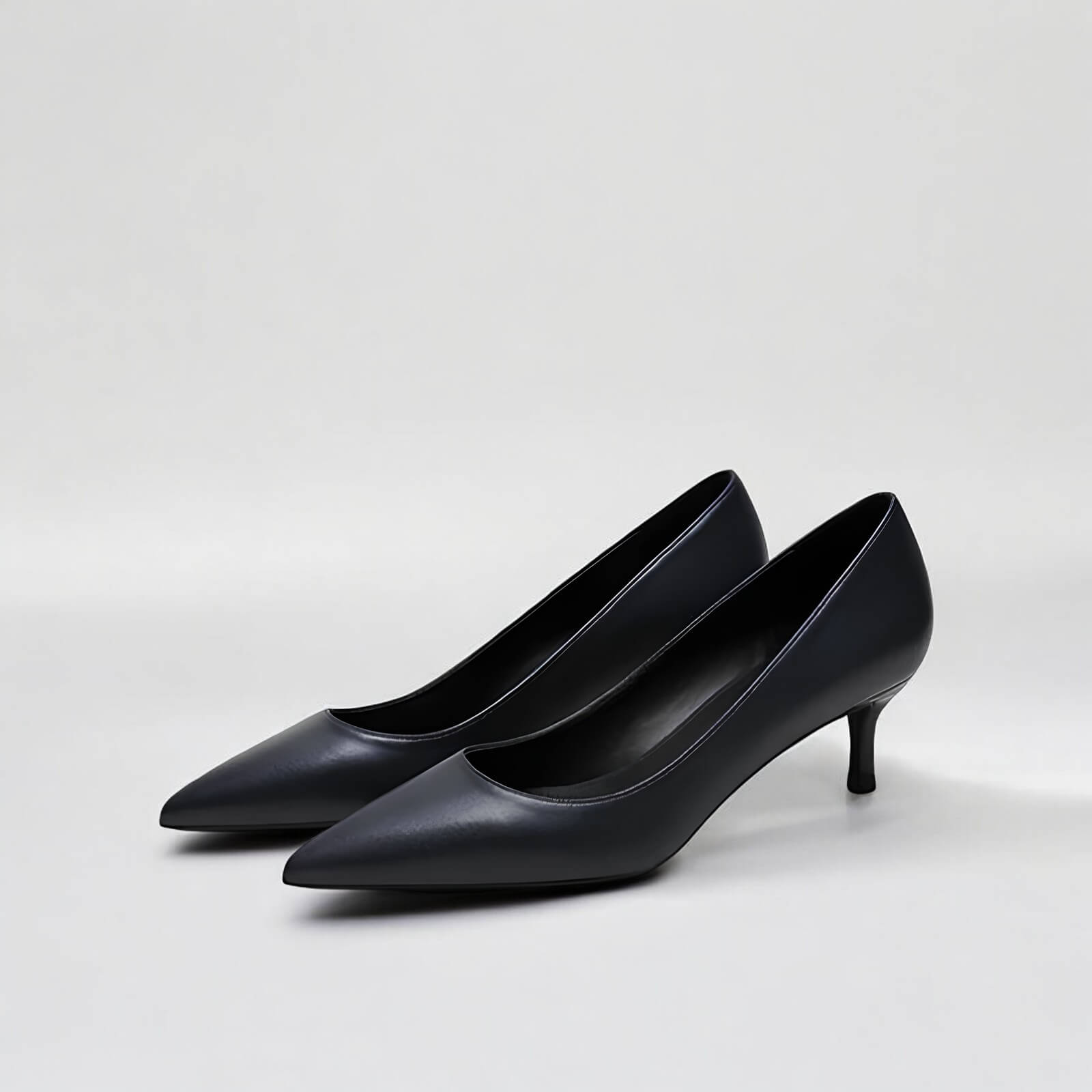 Scarpin Azul Escuro Fosco Salto 5cm Matte