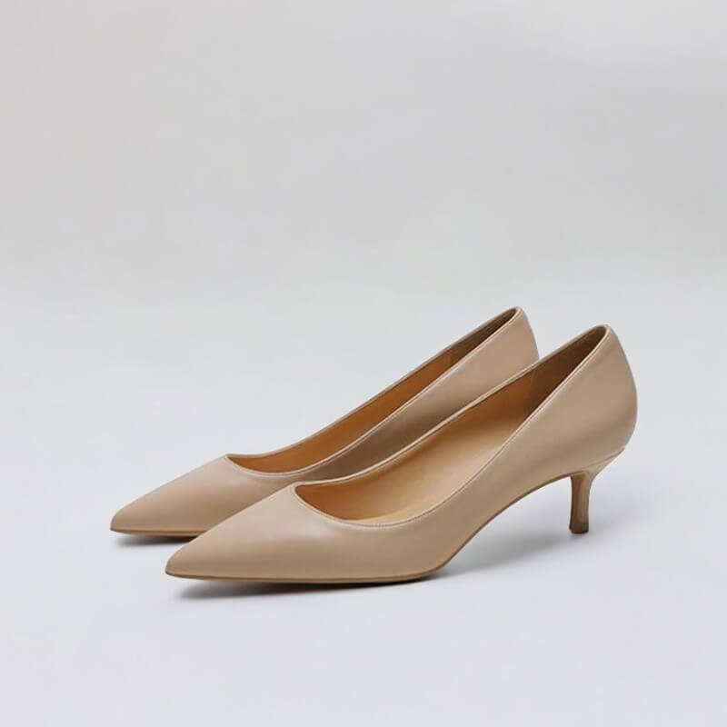 Scarpin Bege Fosco Salto 5cm Matte