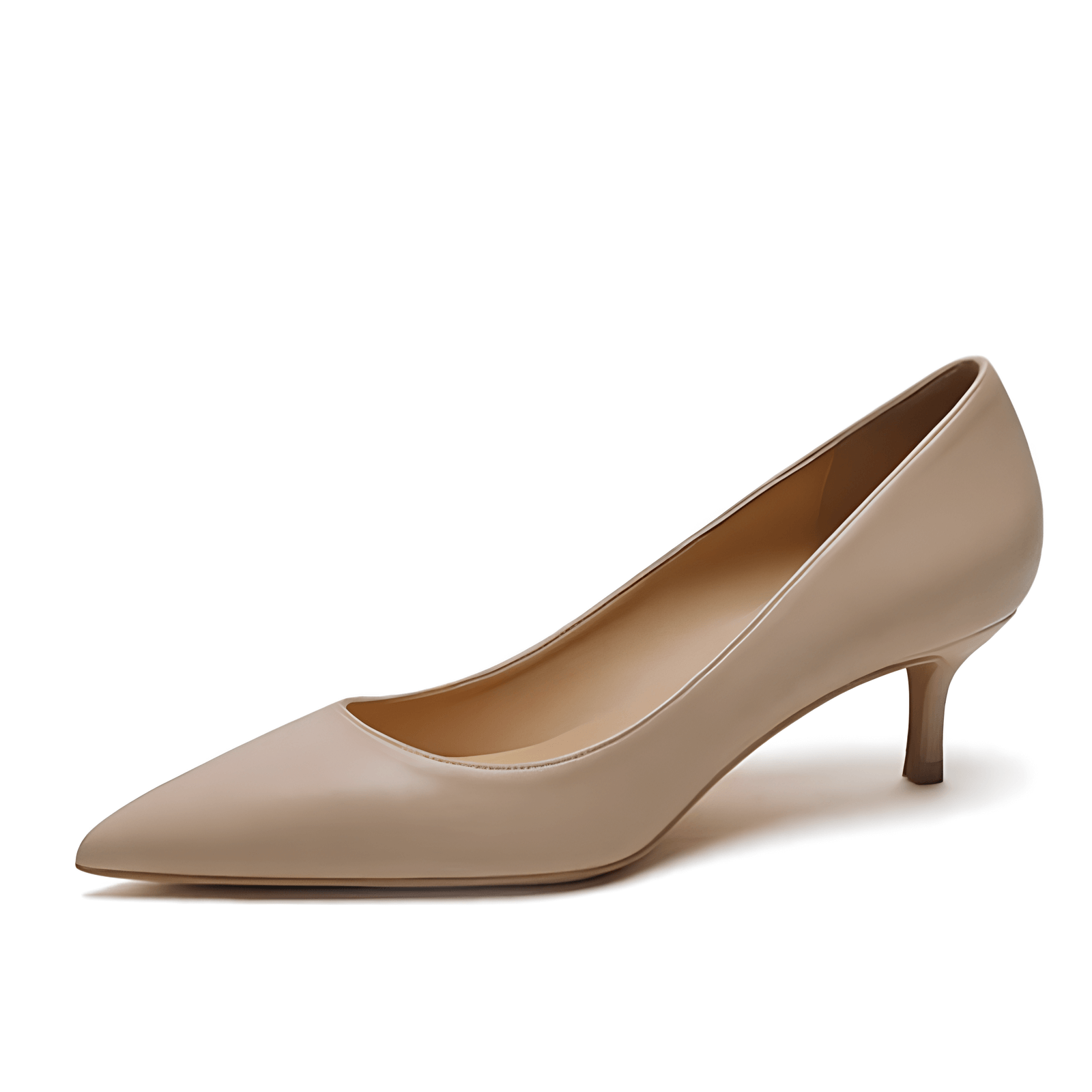 Scarpin Bege Fosco Salto 5cm Matte