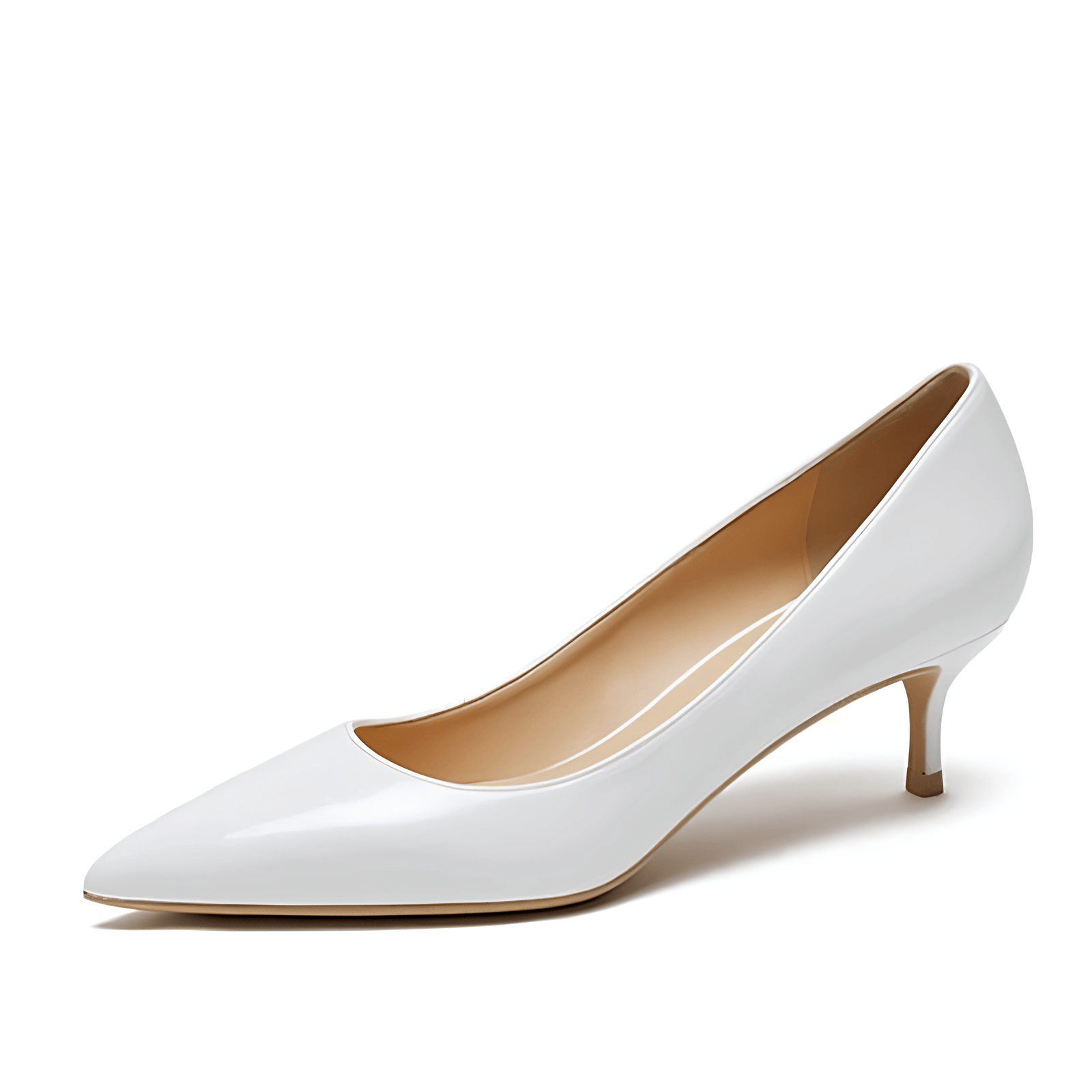Scarpin Feminino White Brilhoso Salto 5cm