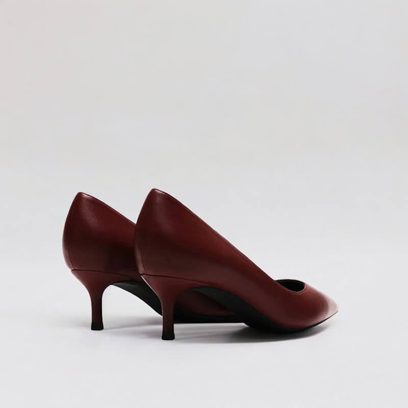 Scarpin Fosco Vermelho Salto 5cm Wine