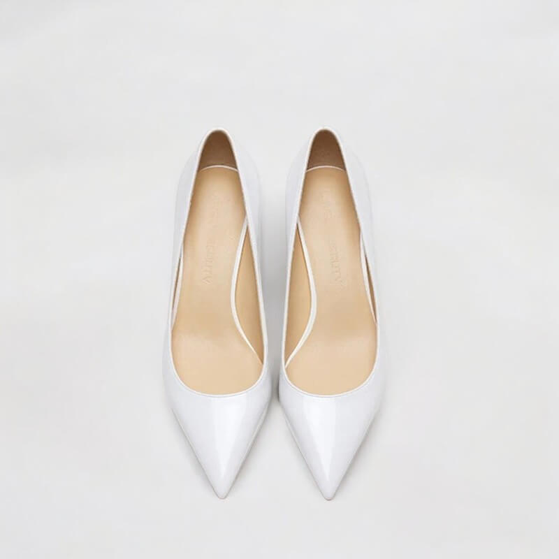 Scarpin Feminino White Brilhoso Salto 5cm