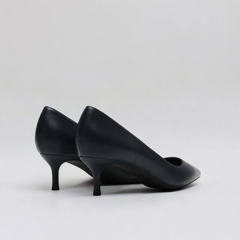 Scarpin Azul Escuro Fosco Salto 5cm Matte