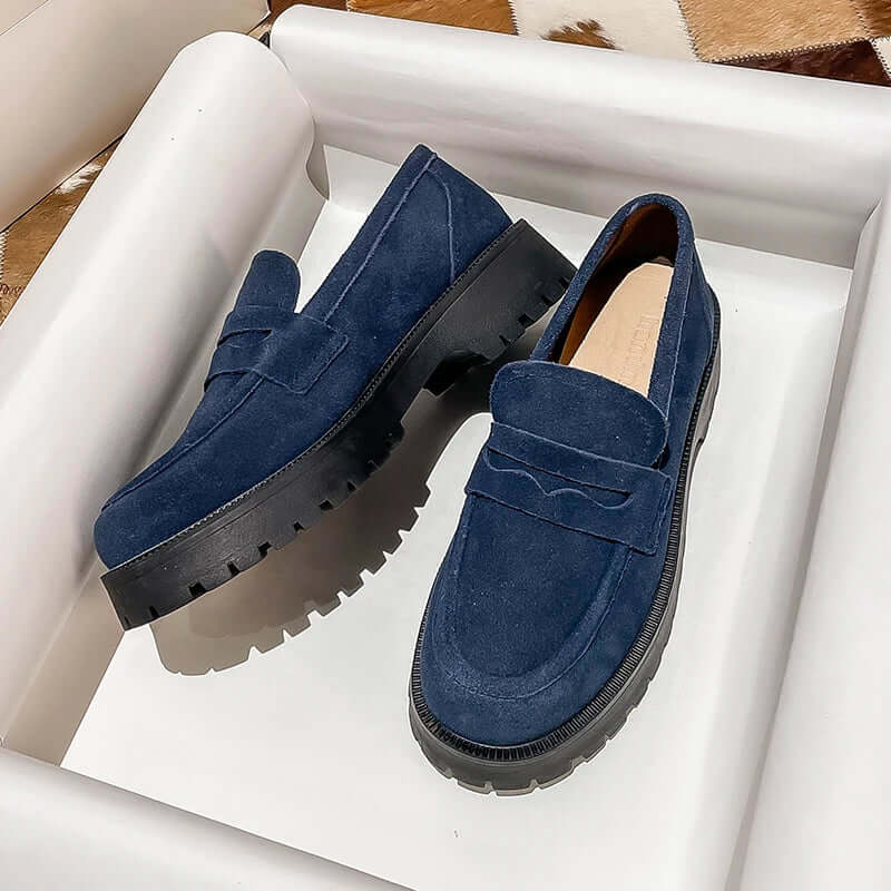 Mocassim Feminino Camurça Blue Isabel