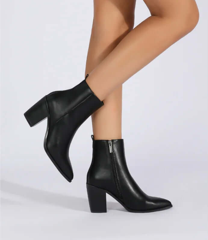 Bota Feminina de Couro Fernanda