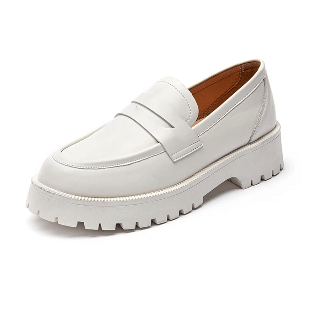 Mocassim Feminino Tratorado Branco Jullieta