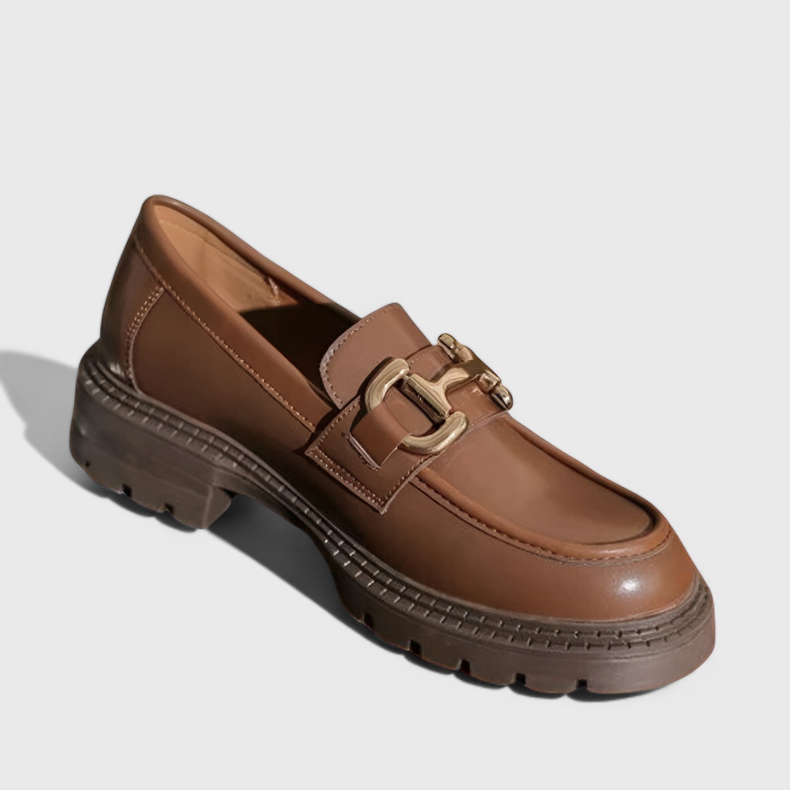 Mocassim Feminino Tratorado Marrom Victoria