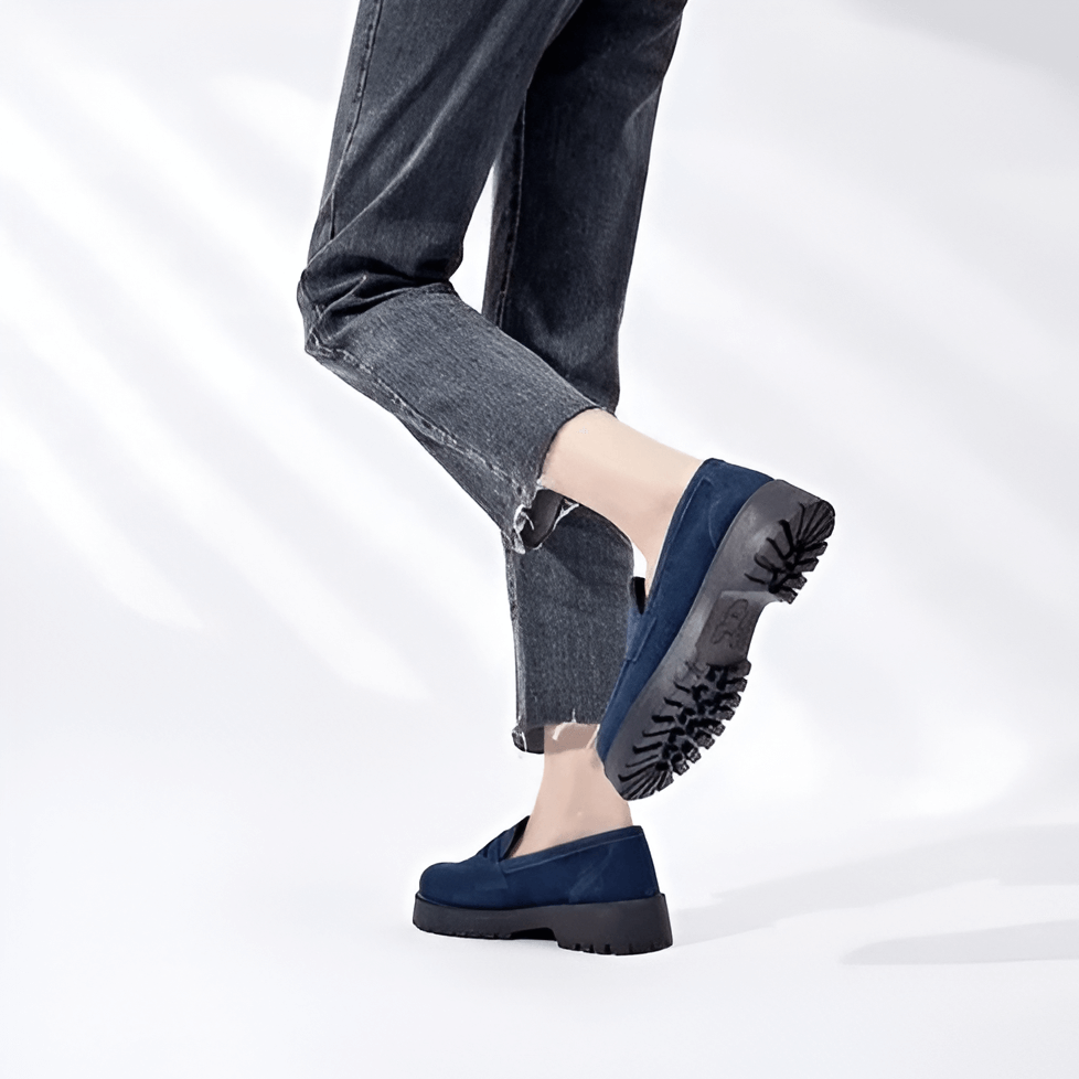 Mocassim Feminino Camurça Blue Isabel