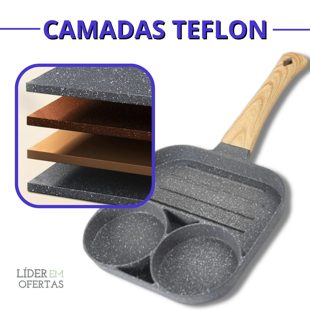 Frigideira 3 em 1 + Colher de BRINDE! - Friglow™