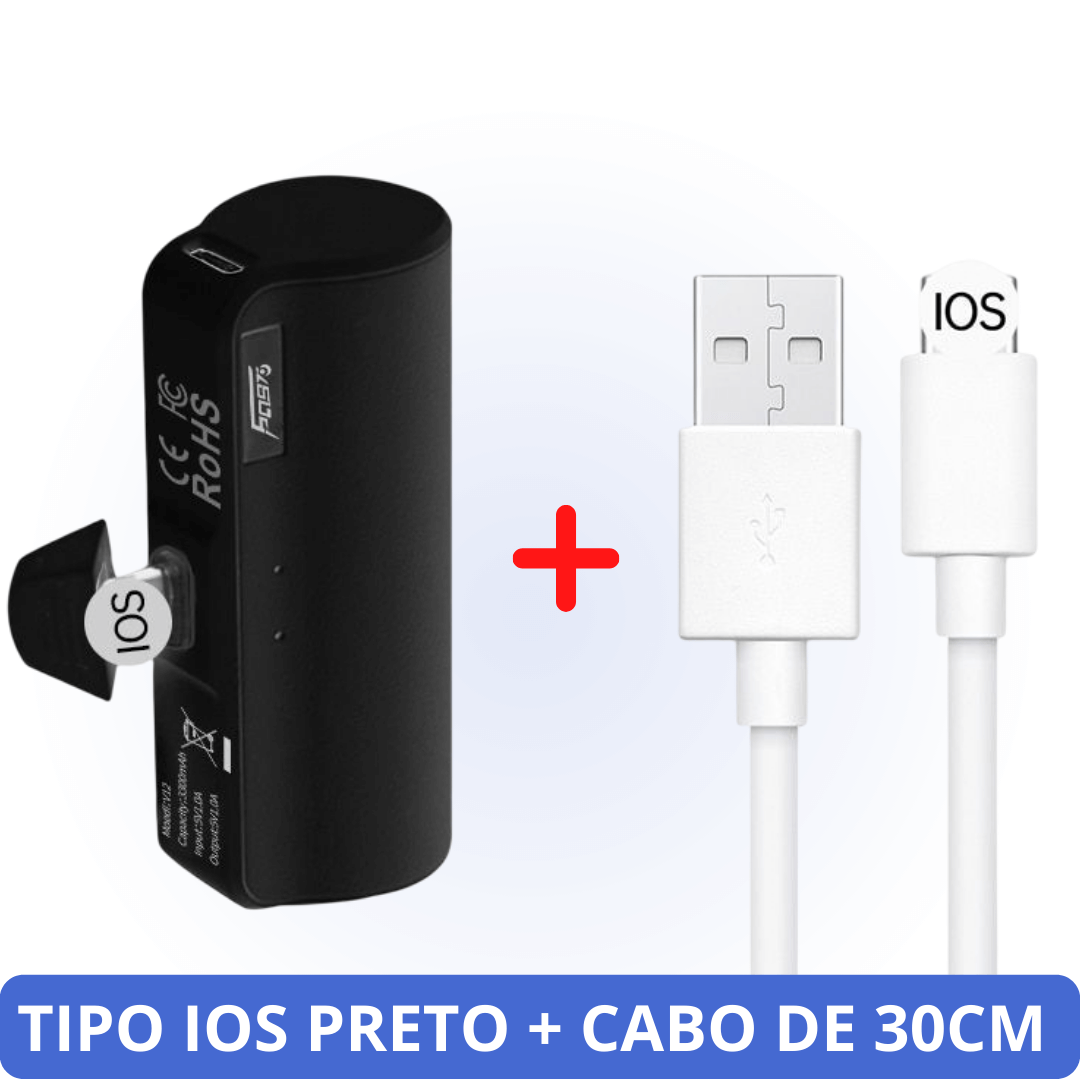 Ultra Carregador Portátil + CABO DE BRINDE - ChargePro