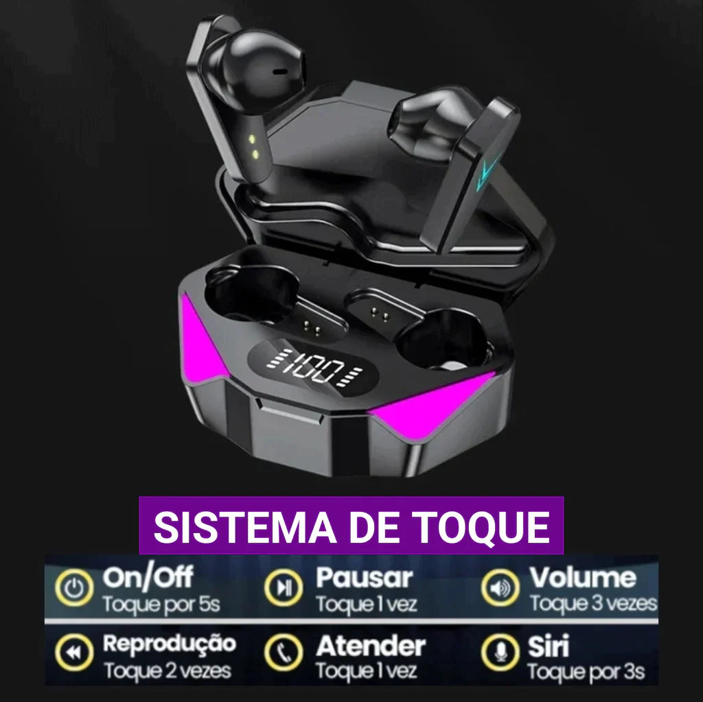Fone de Ouvido Bluetooth Gamer Original - SoundUltra™