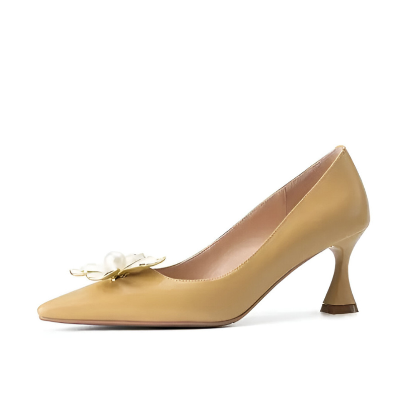 Scarpin Manteiga Fosco Salto 6cm Roberta