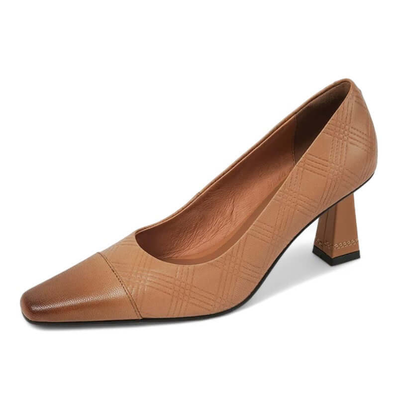 Scarpin Feminino Bico Fino Marrom Pilar