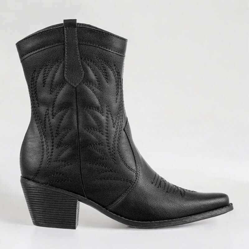 Bota Feminina Texana Preto Yasmin