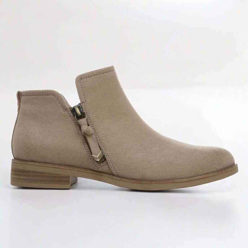 Bota Feminina Camurça Bege Millena