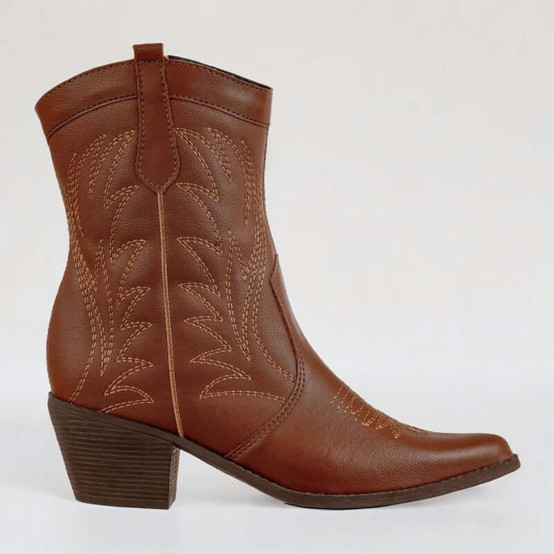 Bota Feminina Texana Marrom Yasmin